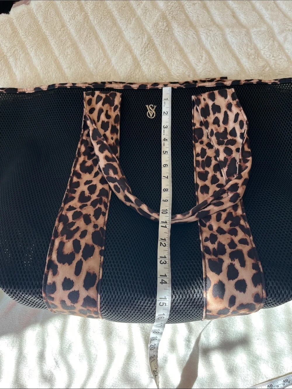 Victoria’s Secret beach bag- mesh/leopard print